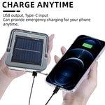 lampe solaire rechargeable led orange gris moderne compact aimantée type usburgence