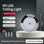 lampe led moderne adhésive éclairage intérieur véhicule blanc 6000k tactile 12v 24v 185mm 150mm