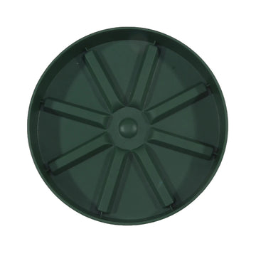 assiettes jardin rayées résine moderne vert gris blanc robustes poignées intérieur extérieur
