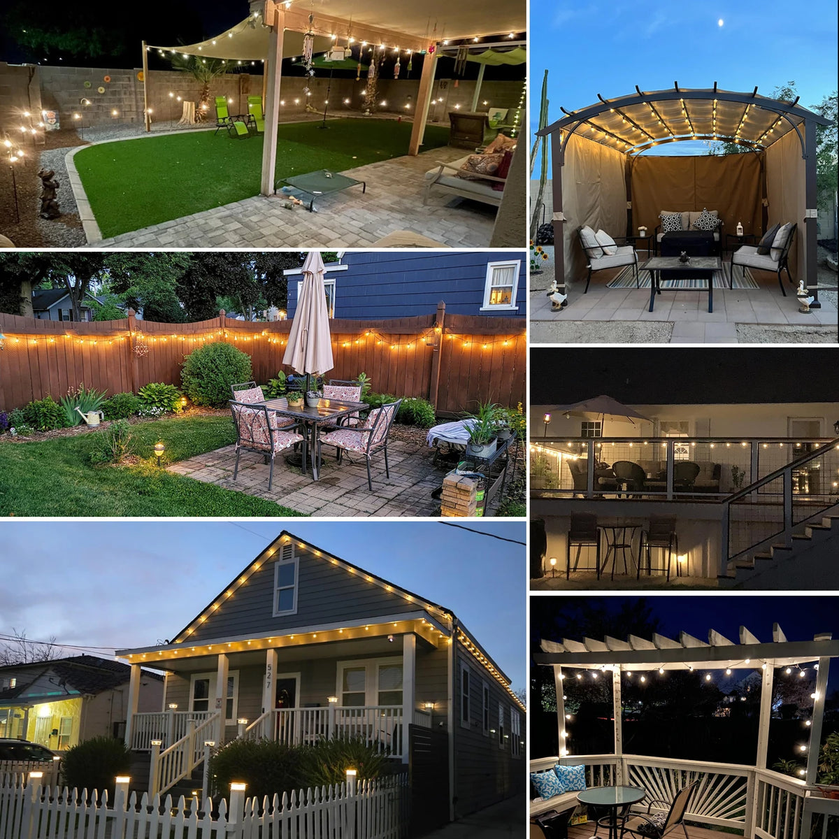 guirlande lumineuse solaire 24v led transparente globes clips moderne décoration patio