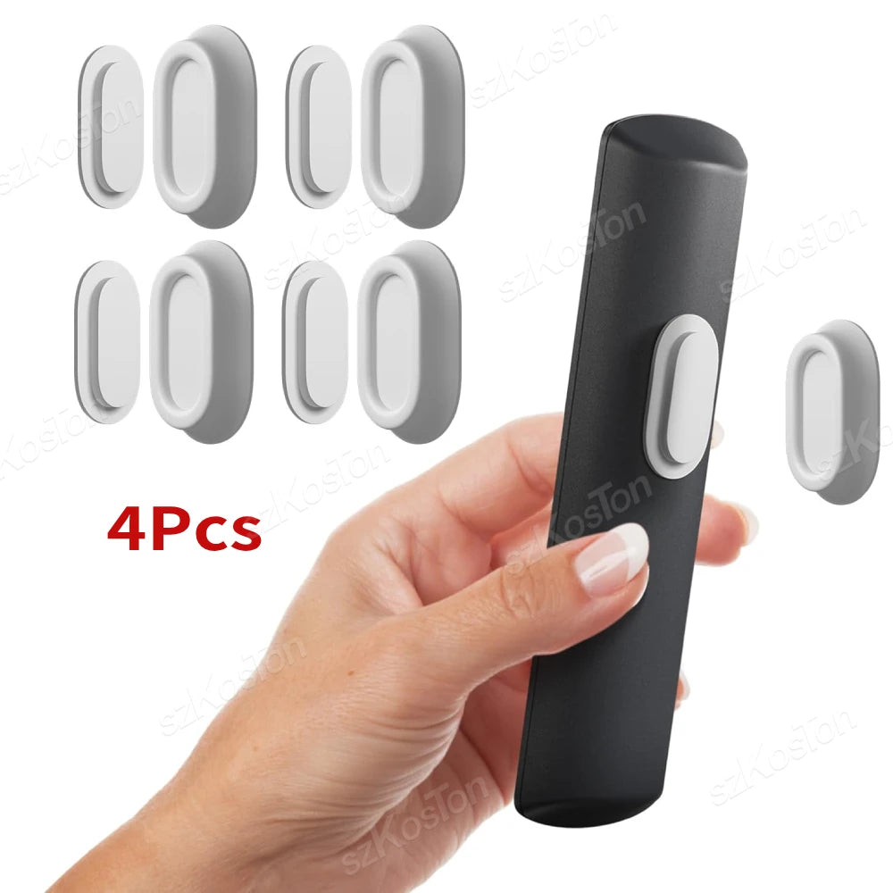 support mural magnétique télécommandes noir blanc adhésif moderne pratique ovale rond multiples