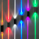 lampes murales led extérieures étanches modernes 6w 10w 20w noir jaune blanc rouge bleu