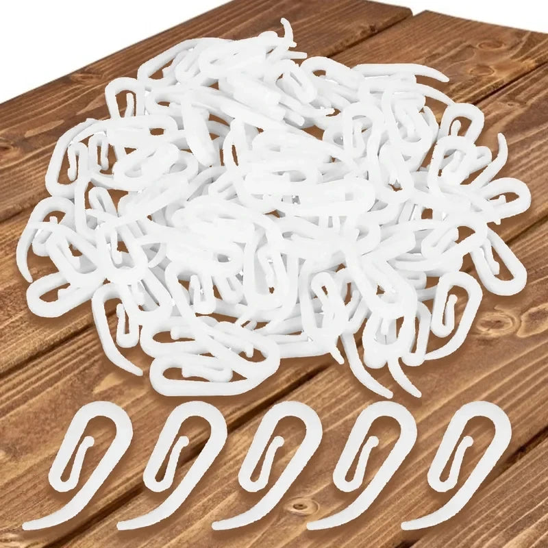 crochets suspension rideau blancs modernes pvc 100pcs 200pcs 500pcs accessoires fenêtres