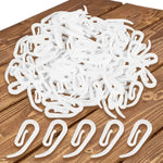 crochets suspension rideau blancs modernes pvc 100pcs 200pcs 500pcs accessoires fenêtres
