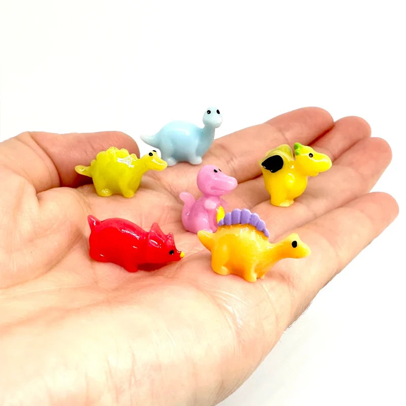 figurines dinosaures résine couleurs vives miniature paysage artificiel bricolage jardin decoration