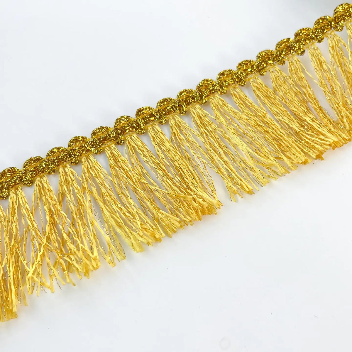 ruban franges dorées 4cm 45mm 65mm polyester textile maison rideau décoratif classique élégant