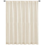 rideau lin blanc cassé texture naturelle translucide décoration intérieure métalliques