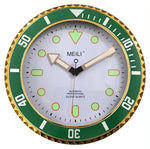 horloge murale moderne quartz aiguille vert noir bleu salon chambre