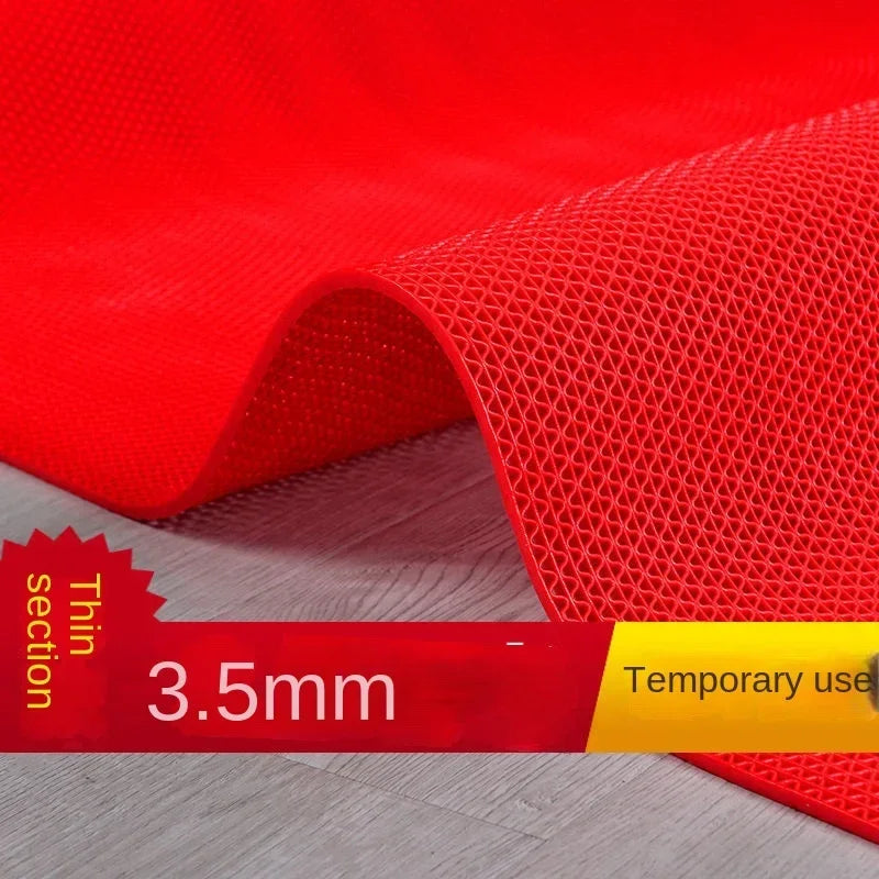tapis sol salle bain drainage rapide anti dérapant pvc moderne noir rouge vert grille