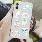 stickers éléphants cartoonaufs adhésifs multi couleurs adultes teens waterproof vinyl Pods Random