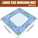 tapis jeu moderne fleur bleu violet polyestère caoutchouc table mahjong board game køkken