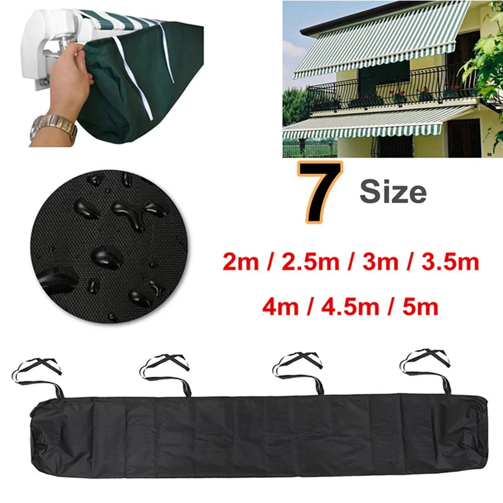 housse protection auvent terrasse gris imperméable résistant intempéries extérieur jardin