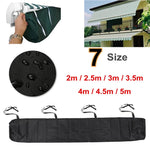 housse protection auvent terrasse gris imperméable résistant intempéries extérieur jardin