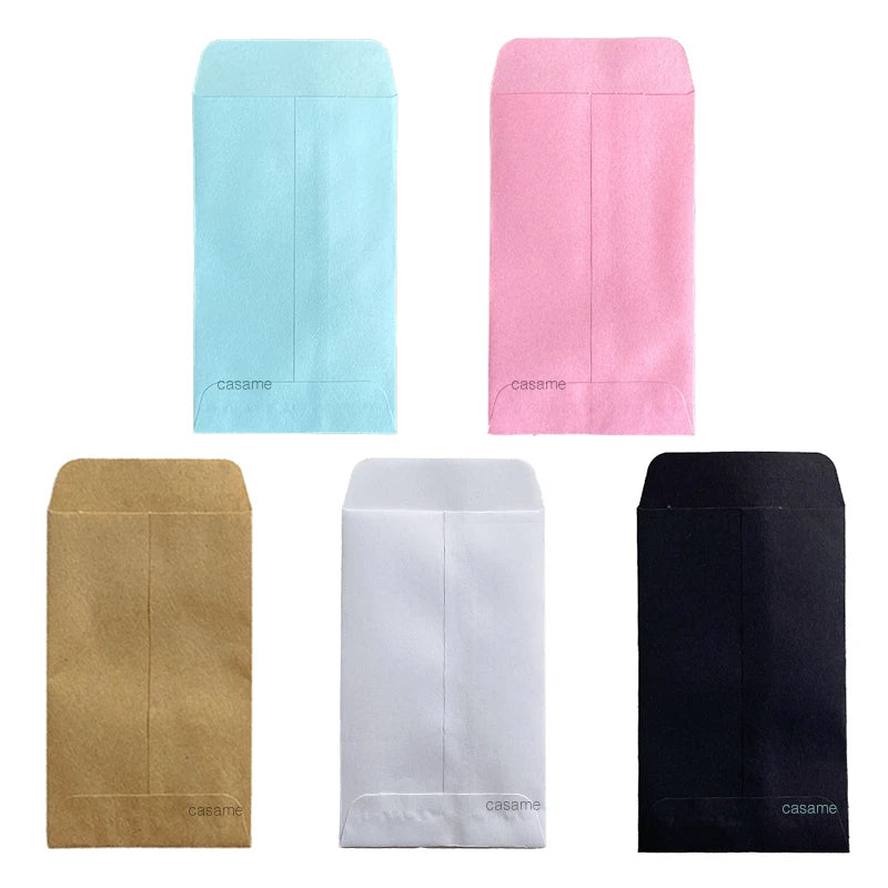 lot 25 enveloppes papier colorées mariage anniversaire fête cadeau invités décorations petites pochette