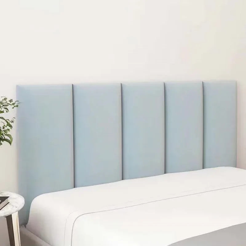 tête lit moderne rectangle stickers adhésifs 20x40cm 20x50cm bleu clair rose pâle