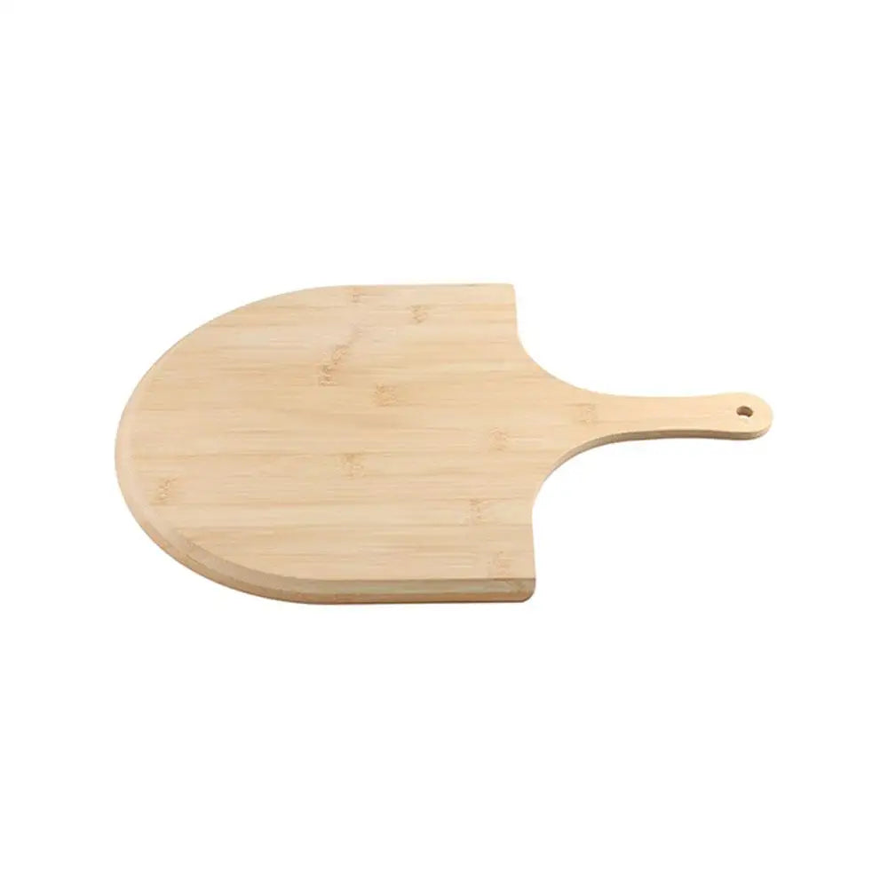 plaque pizza bois clair manche lisse trou durable rustique cuisine italienne