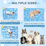 tapis refroidissement animal flocons neige polaire bleu clair moderne double bouchon orifice remplissage sécuritéintérieur