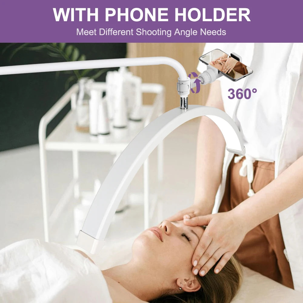 lampe massage blanc moderne réglable télécommande support rotatif porte telephone