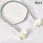 boucles rideau fleurs artificielles couleurs vives moderne adhésif inclusion rubans soutien