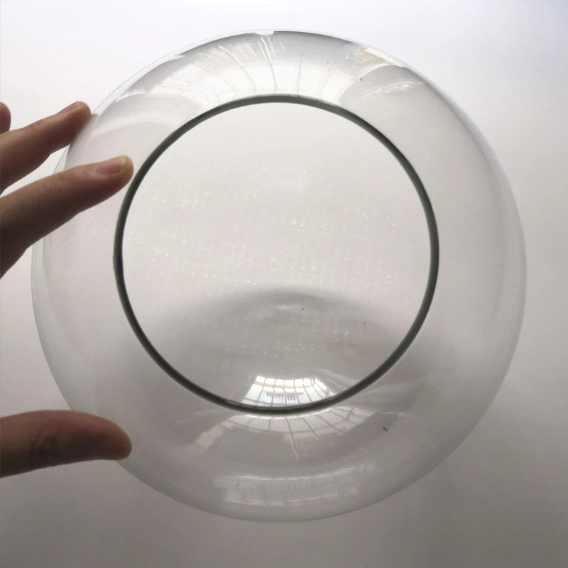abat jour verre transparent moderne diamètre 13cm 15cm 18cm 20cm 25cm