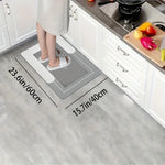 tapis sol gris moderne absorbant rapide antidérapant salle bain cuisine entree