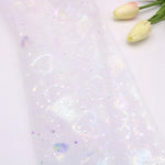 tulle rouge étoiles paillettes tulle violet coeurs nylon transparent décoratif 150cm événement mariage anniversaire