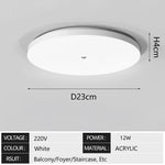 plafonnier led detection mouvement infrarouge blanc moderne surface flux lumineux 249 2000 lumens