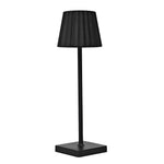 lampe table moderne lampe led rechargeable usb couleurs ambiance plissée effet vieilli base antislip.touchscreen