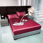 housse lit adulte polyester élastique solide noir moderne ajustable grande taille