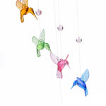 cloches vent colibris translucides oiseaux modernes décorations murales suspendues porte bonheur anniversaire