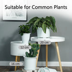 pots fleurs orchidée double couche aeration moderne boucle rotative blancintérieur trous base