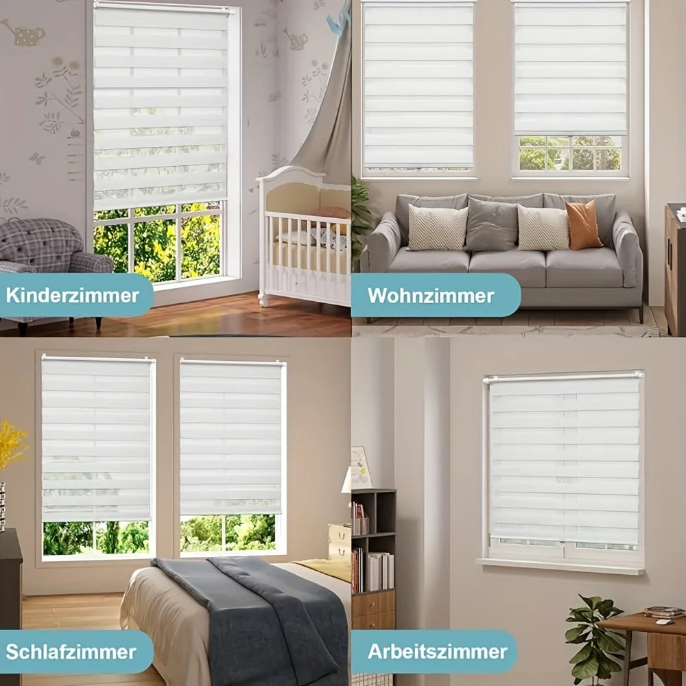 store deux niveaux blanc rayures horizontales moderne clips opacité chambre salon