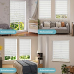 store deux niveaux blanc rayures horizontales moderne clips opacité chambre salon