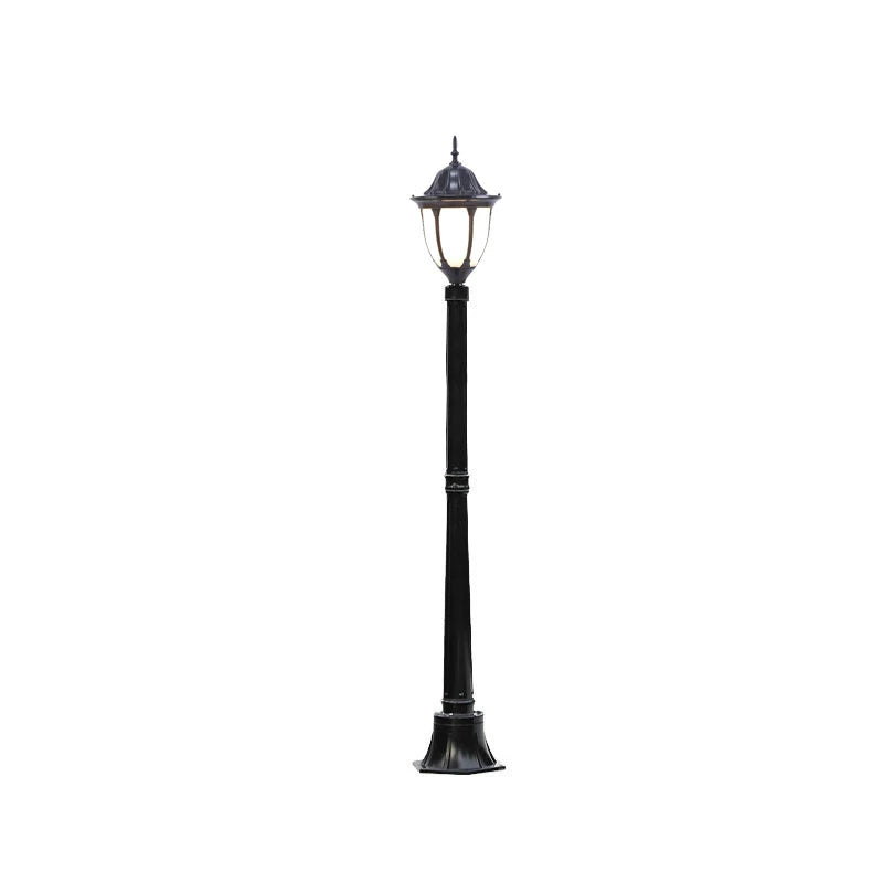 lampe rue industrielle led ip65 noir or classique vintage éclairage public extérieur flux lumineux