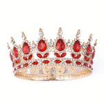 décoration gâteau couronne strass or rouge rose bleu vert violet classique acrylique mariage anniversaire