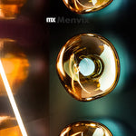 appliques murales modernes lampes led verre translucide forme organique suspension chambre cuisine salle manger