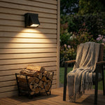 applique murale led moderne ip65 noir mat extérieure 3w 4000k 85v 265v abs
