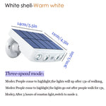 lampe solaire murale détecteur mouvement led blanc moderne verre trempé ipx65
