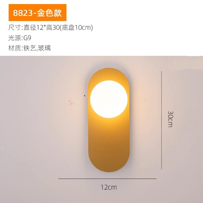 lampe moderne fer noir jaune éclairage quotidien minimaliste fixée mur flux lumineux 249 2000
