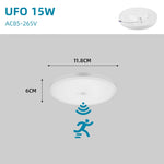 capteur mouvement led blanc moderne plafonnier vis fixation 220v autonomes