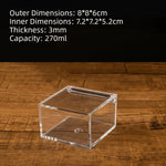 organisateur moderne transparent acrylique empilable boîtes rangement cosmétiques cubes divers