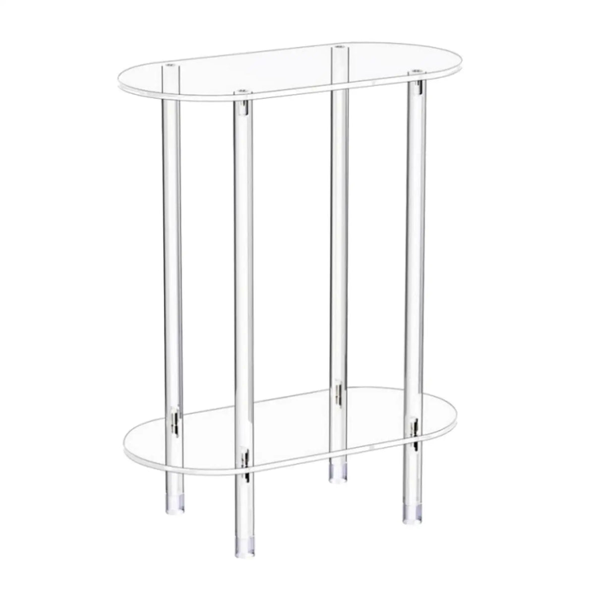 table d'appoint acrylique transparent moderne table basse deux niveaux chambre salon
