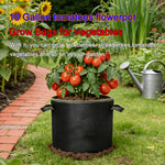 sacs culture légumes fibre végétale noir poignées portables 10 gallons 50 pièces