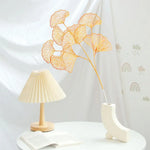 bouquet artificiel feuilles gingko couleur orange jaune rose moderne décoration maison mariageextérieur