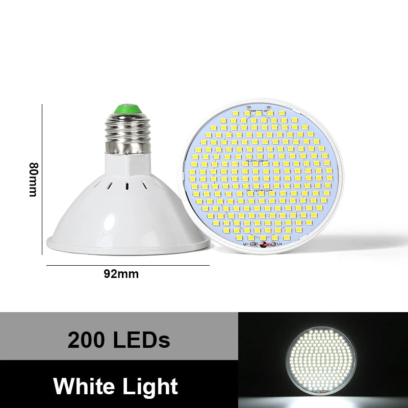 ampoule led croissance plante blanche violette rouge bleu e27 moderne 92x80mm