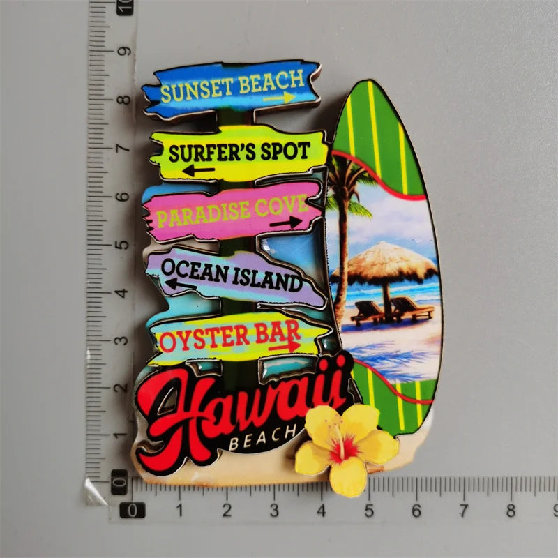 aimant réfrigérateur décoration voyage monuments américains villes californie souvenir magnetique pvc souple graphique