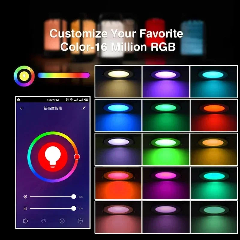 Spot LED intelligent 16 millions couleurs RGB CW compatible Alexa Google