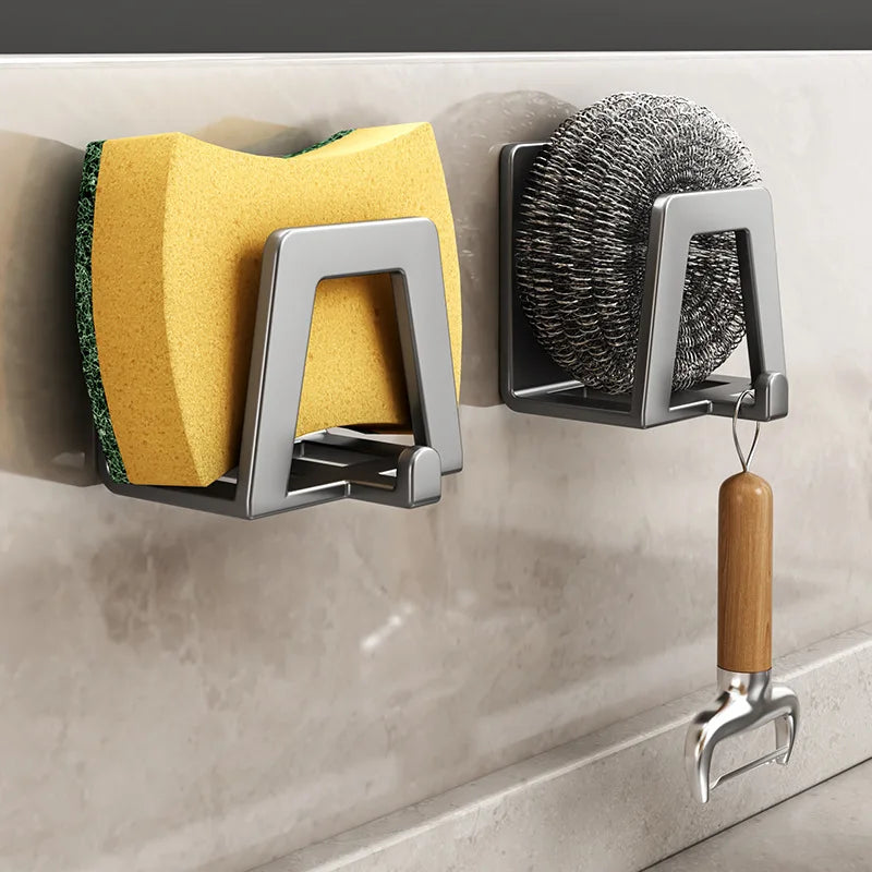 rangement éponge murale adhésive organisateur cuisine hooks suspendus moderne minimalist.storage