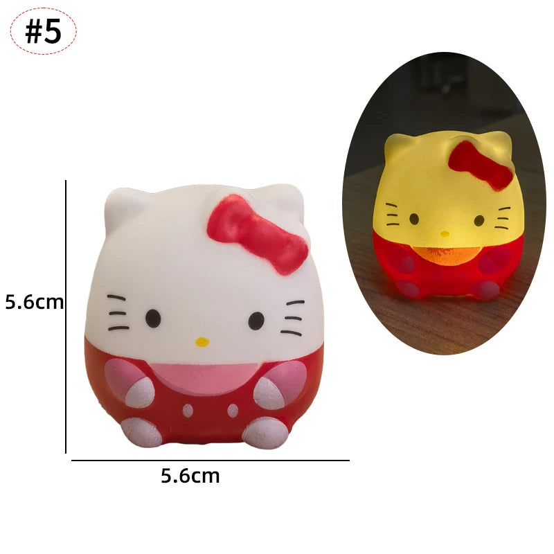 lampe table dessin animé hello kitty blanc rose cœur fraise verte bleue