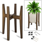 Support plante réglable en bambou